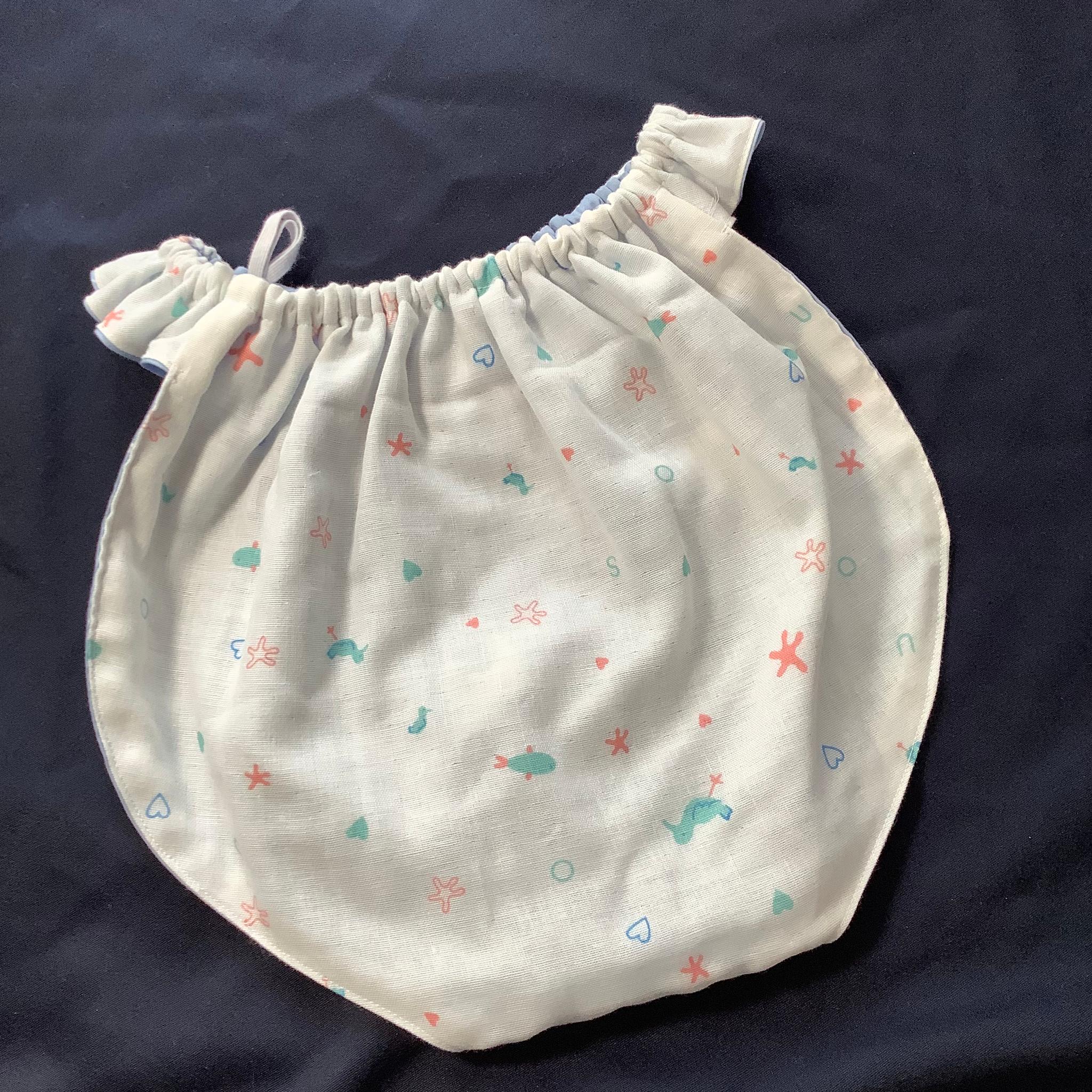 フンティ・姫パン・ふんどしパンツ【027-a】繊細さん敏感肌に優しいリラクゼーションふんティ青フラワーwガーゼ海 | 6枚目